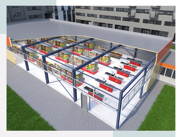 Строительство магазинов в Георгиевск от 618 руб. за м²