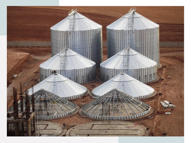 Строительство зерновых силосов в Георгиевске