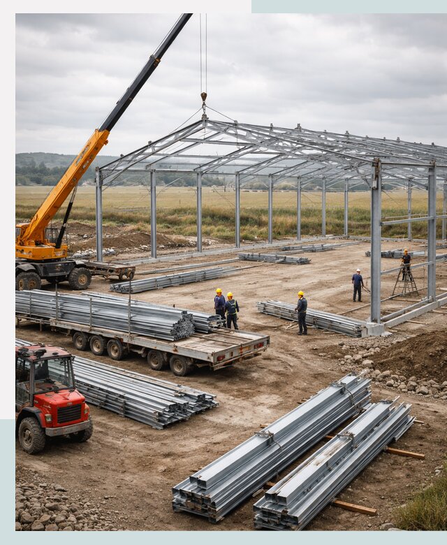 Строительство ангаров для сельхозтехники в Георгиевске под ключ