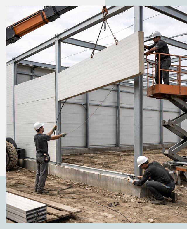 Строительство складов из сэндвич панелей в Георгиевске под ключ